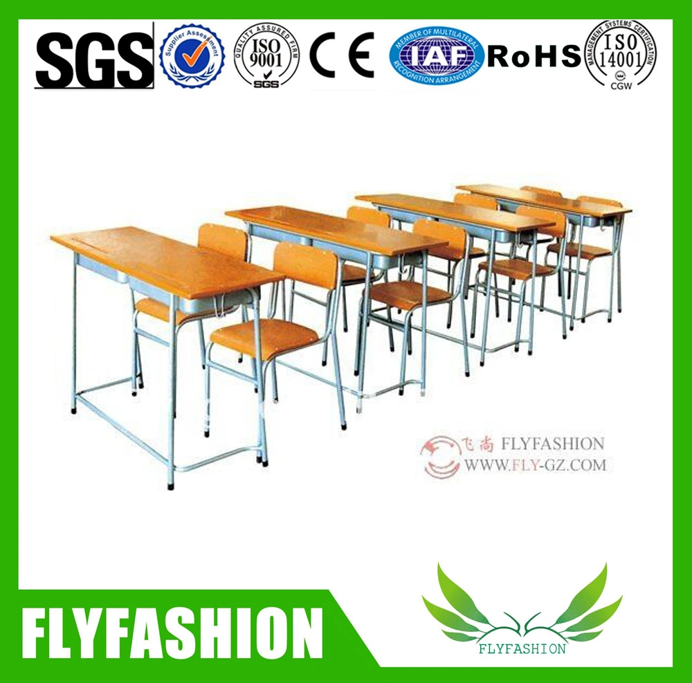 Wooden Desk and Chair School Furniture Sets (SF-08D)