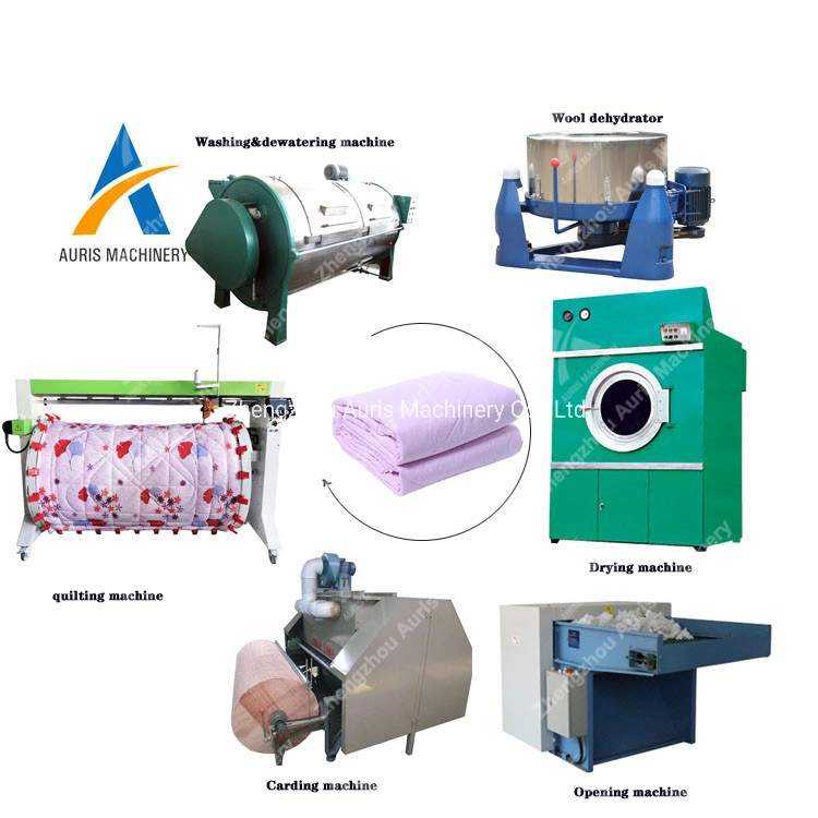 Factory Commercial Wool Washing Cleaning Machine Sheep Wool Processing Drying Machinery Production Line