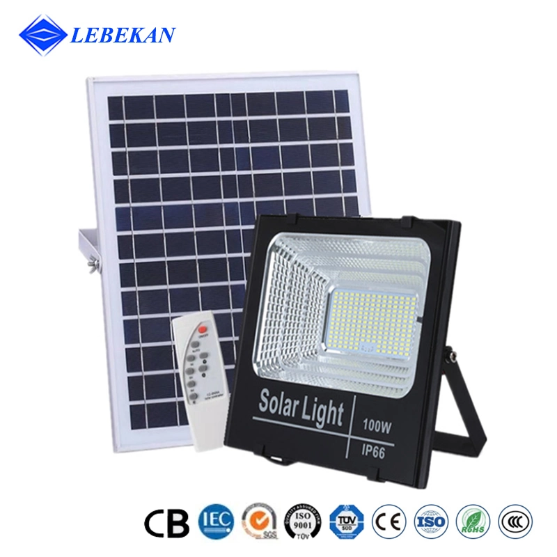 200W 100W ABS Outdoor Solar Street Garden Reflectores Exterior Security Flood Lights