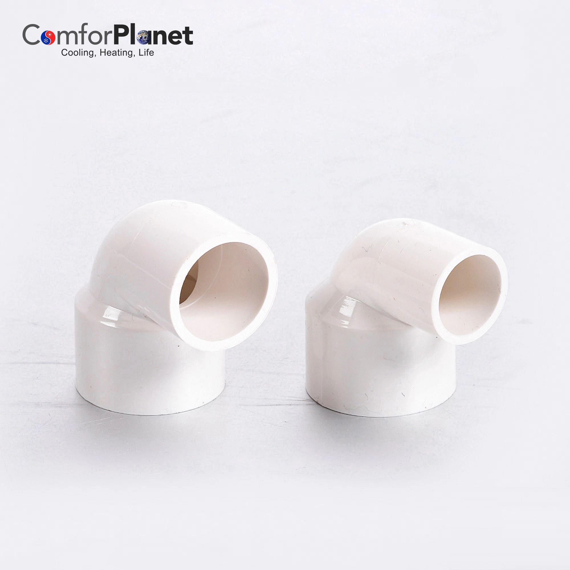 Rigid Drain Pipe Accessories 90 Degree Elbow for Connecting PVC Rigid Ducts