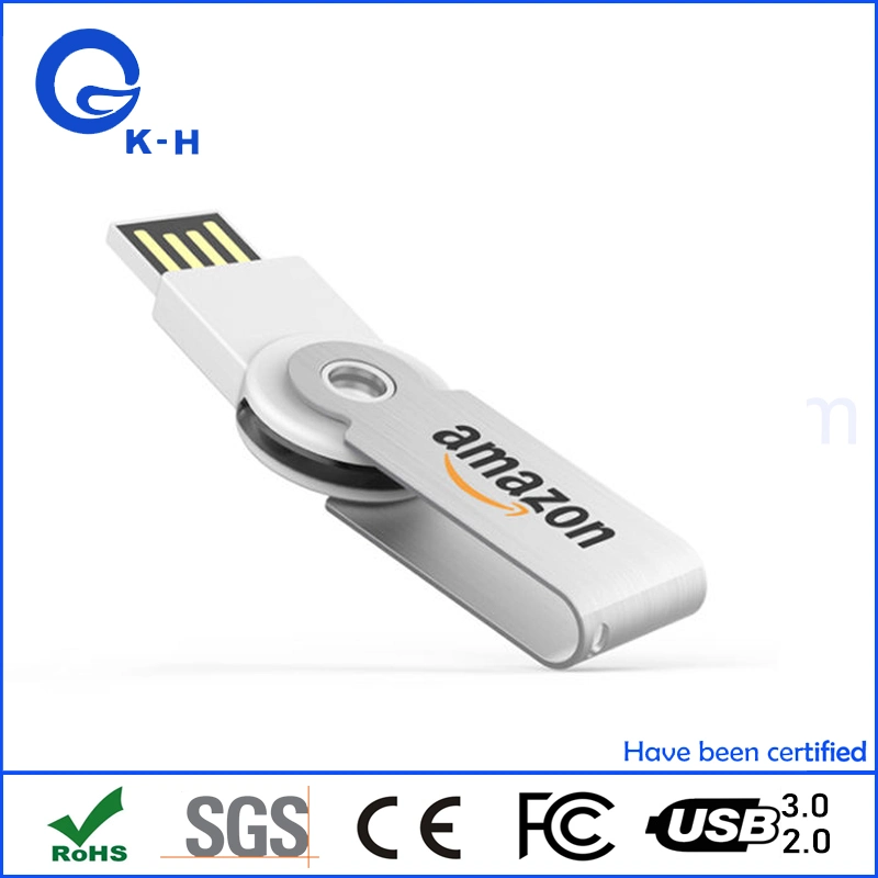 Мини-Металл поверните USB флэш-памяти драйвера 16ГБ 32ГБ