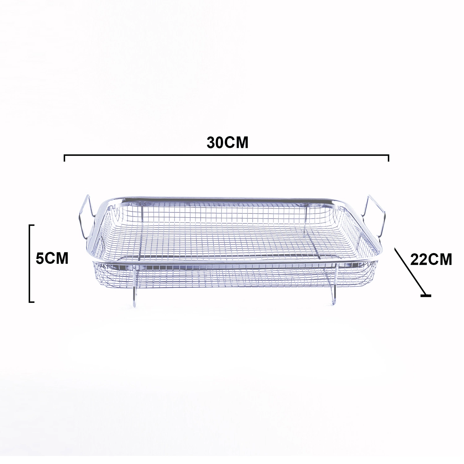 Rectangle Strainer Stainless Steel Mesh Baking Basket Vegetable Fruit Colander Strainer