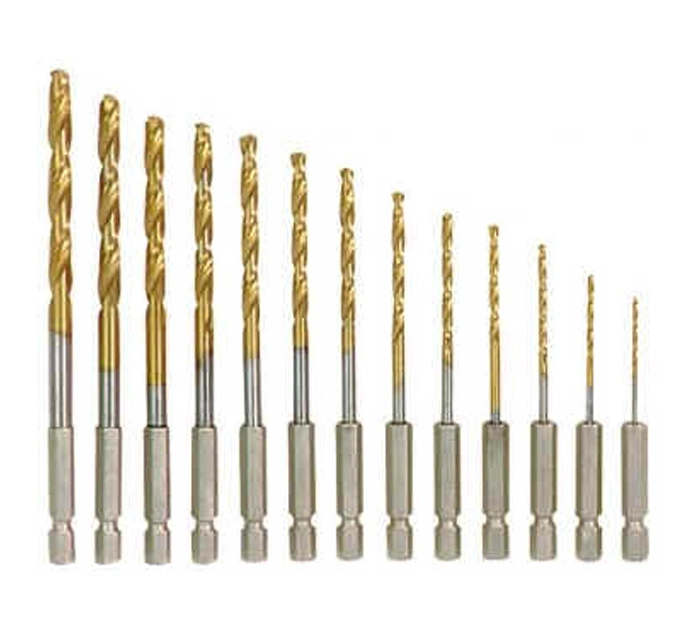 Quick Change Hex Shank HSS Drill Bits for Stainless Steel 1mm-13mm Size