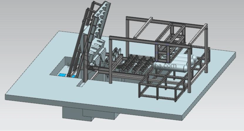 Shot Blasting Machine for Cleaning External of Steel Cylinders