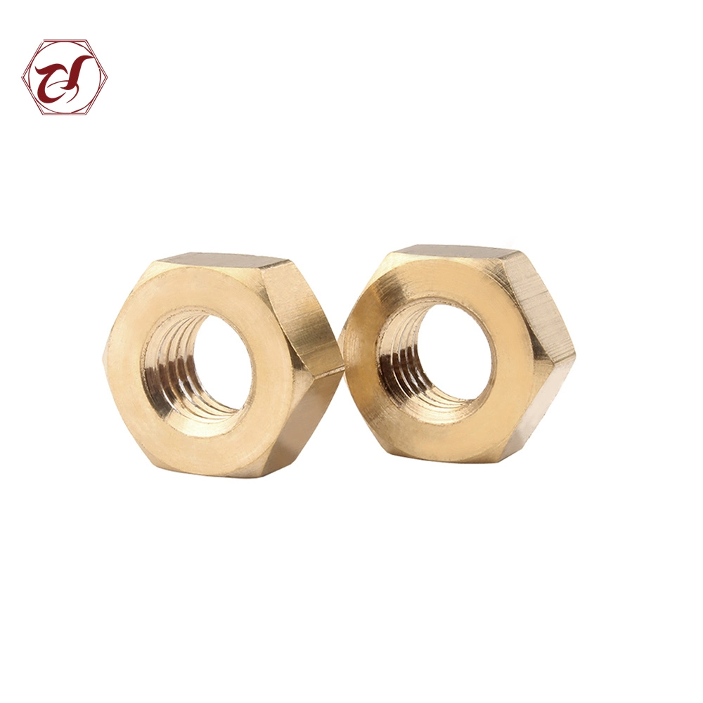 Yellow Black Zinc Plated Hex Nuts Carbon Steel Nuts