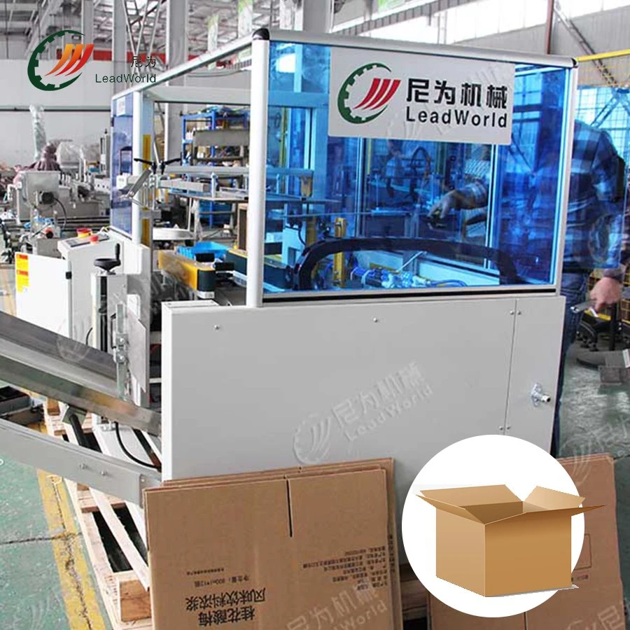 Auto Corrguted Box Erecting Machine Automatic Tape Carton Case Erector Machine