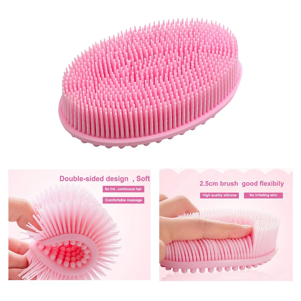 Silicone Body Brush Baby Shower Sponge Dry Massage Brush Bath Towels for Body