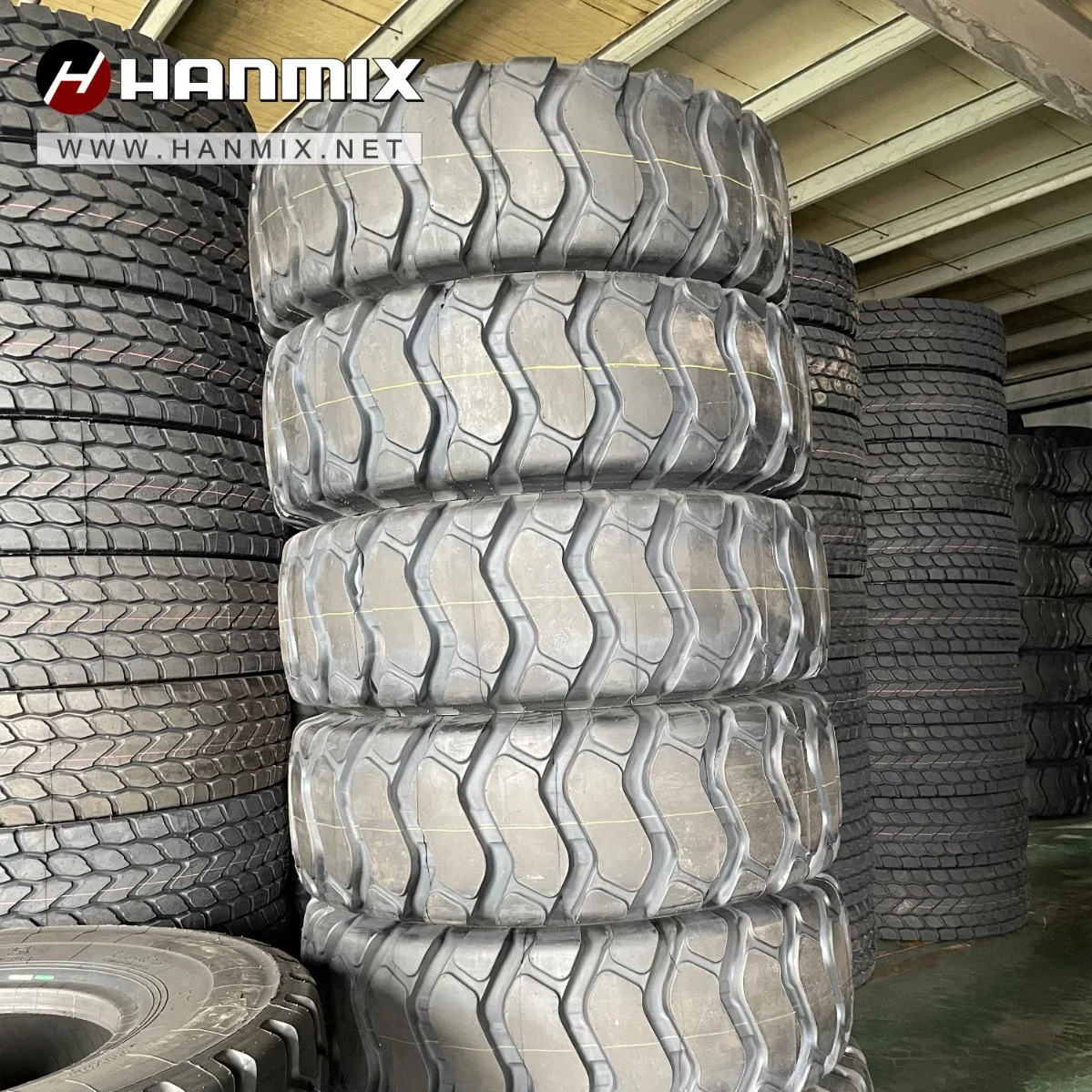 Neumático para todoterreno Hanmix neumático para uso en carretera E3/L3 Cargador neumático de acero Neumático radial 17.5r25 (445/80R25) 20.5r25 (525/80R25)