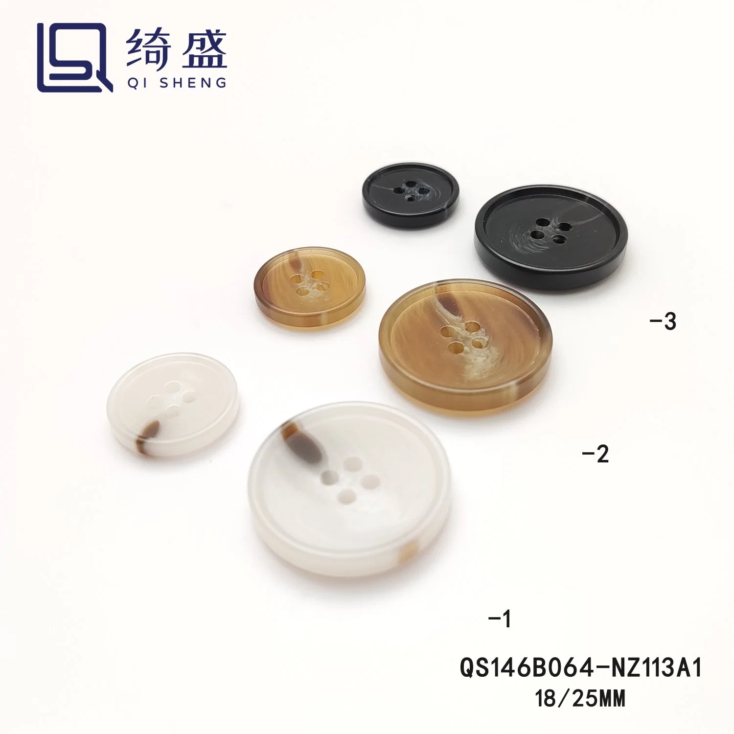 Polyester Resin Multi-Color Button for Craft Supplies Sewing for Clothing Decorative