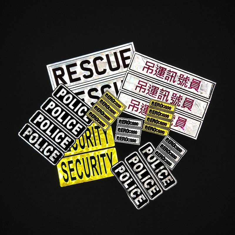 Custom Reflctor PVC Logo High Visibility Reflective PVC Tape for Safety Clothes