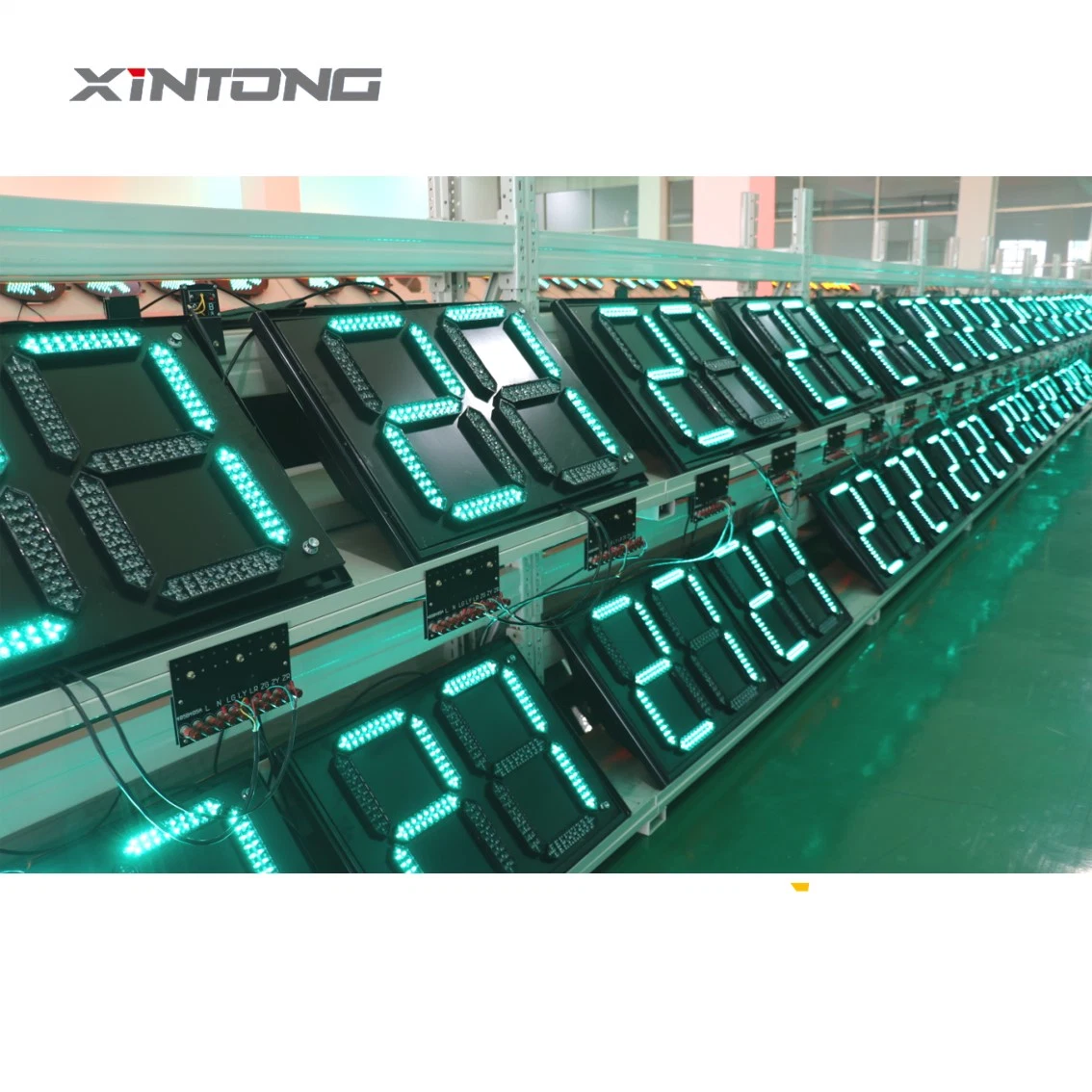 Xintong Integrated All in One Plastic PC Full Screen LED Traffic Signal Light