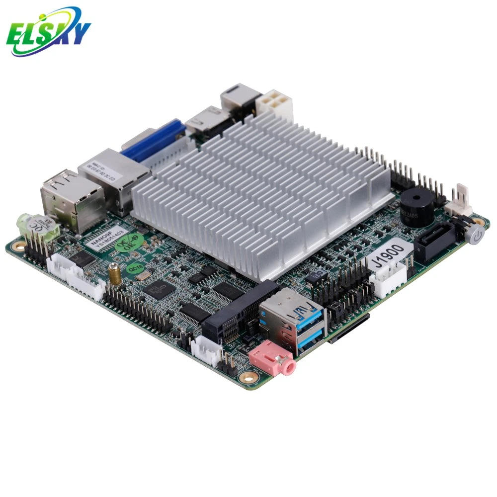 LAN 8USB Nano-Itx 120*120mm Dual Core Fanless Motherboard for Computer.