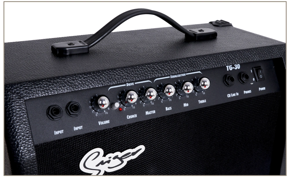 Venda por atacado a quente Smiger marca CE instrumento musical Audio AMP Fornecedor Portátil TG-30 Watt amplificador de guitarra acústica eléctrica