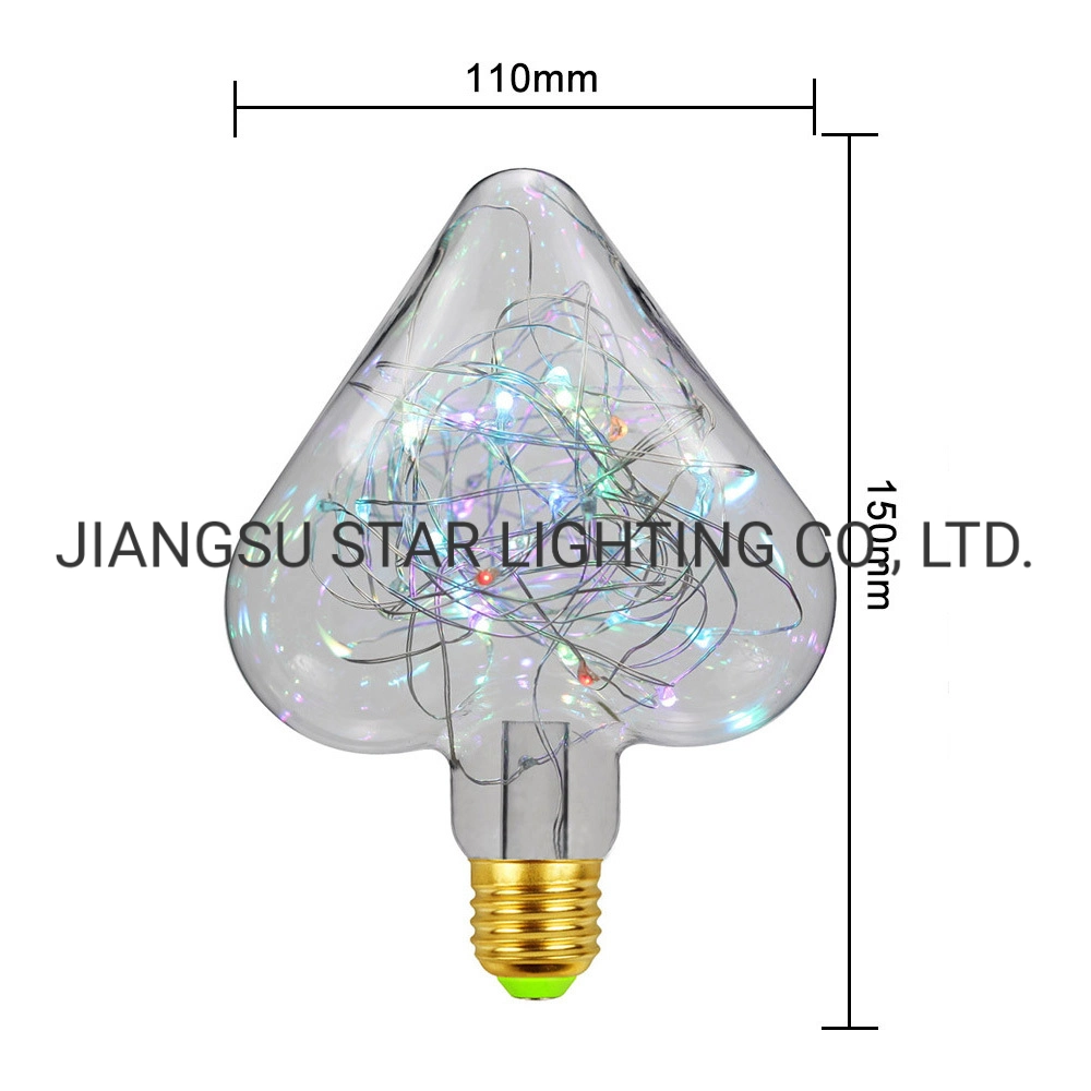 Поэтому светодиод волшебная лампа 1.5W медного провода красочные E27 лампы освещения Рождества