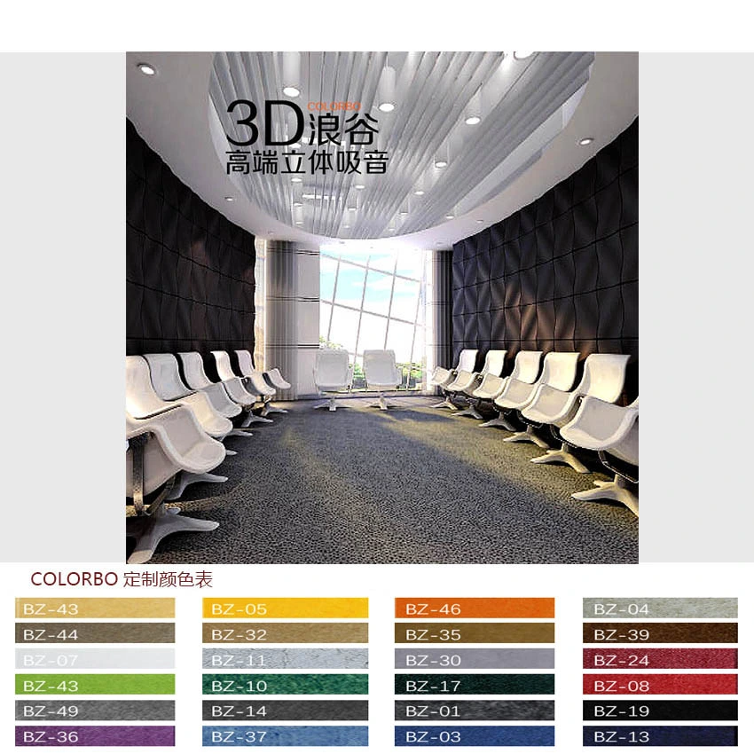 3D Panel Acoustic New Material for Interior Decoration