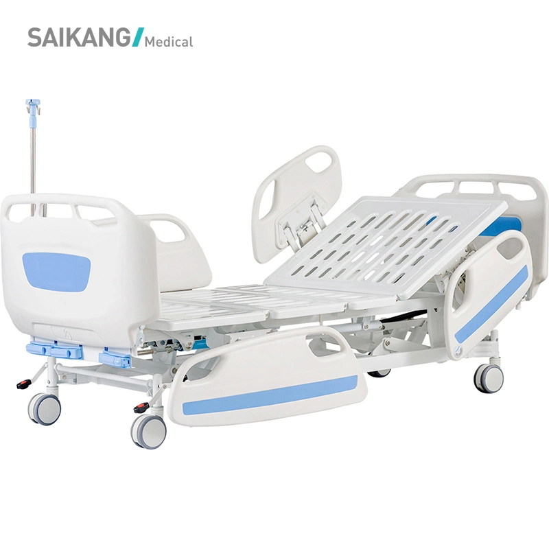 D3D Saikang mobiliers rail latéral en plastique ABS 3 Fonction Manuel pliable Prix de l'hôpital de soins infirmiers lits Patient