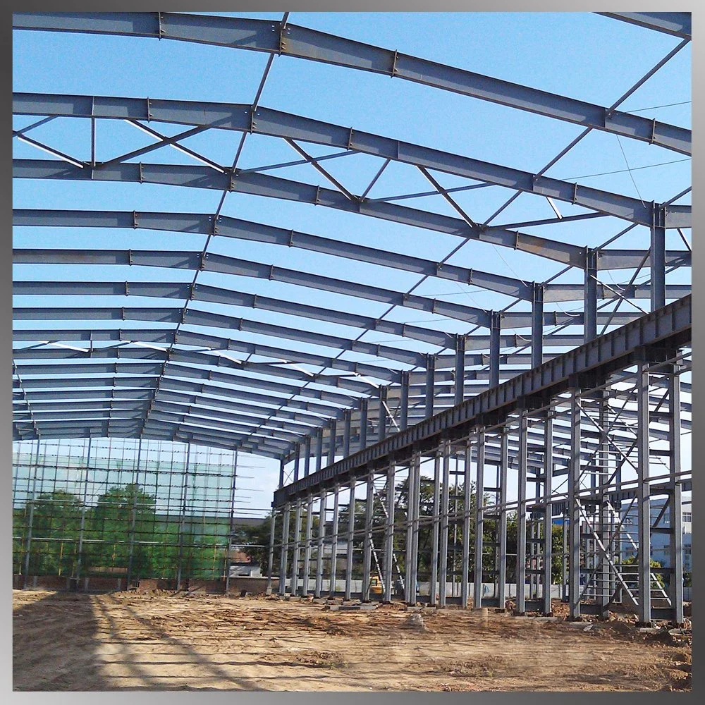 Design Prefabricated Metal Construction Steel Roof Structures Factory Shed