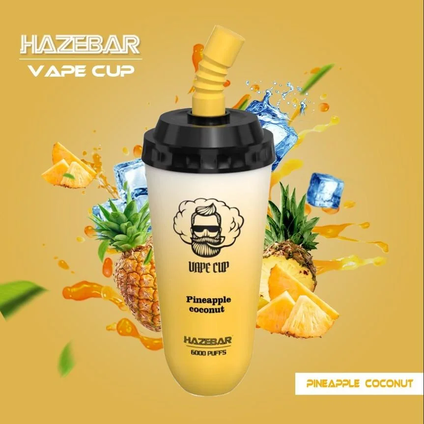 2023 Popular Hazebar VAPE Copa 6000puffs 15ml precargada VAPE Pod VAPE desechable al por mayor vs Puff Bar Randm desechable a medida VAPE