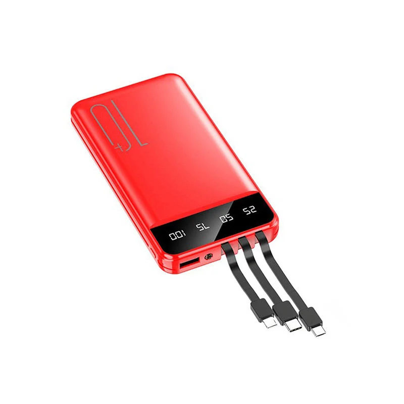 Wholesale/Supplier 10000mAh Mobile Power 3 in 1 Charging Interface Portable Universal Mobile Phone Fast Charging Power Bank