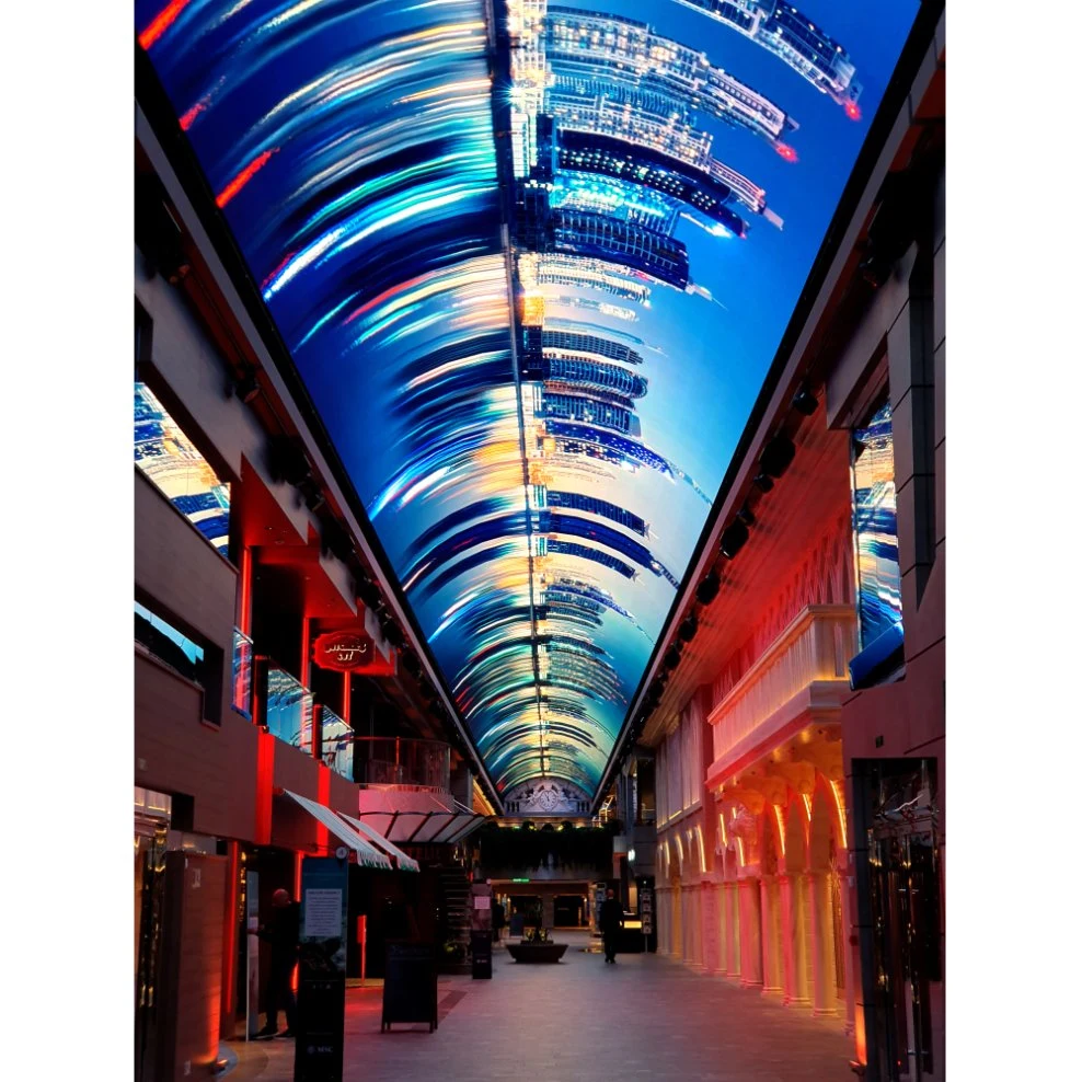 Indoor P3 HD Full Color Hanging Light Weight Ceiling LED Display LED Sky Screen Big LED Screen 55 Inch Indoor