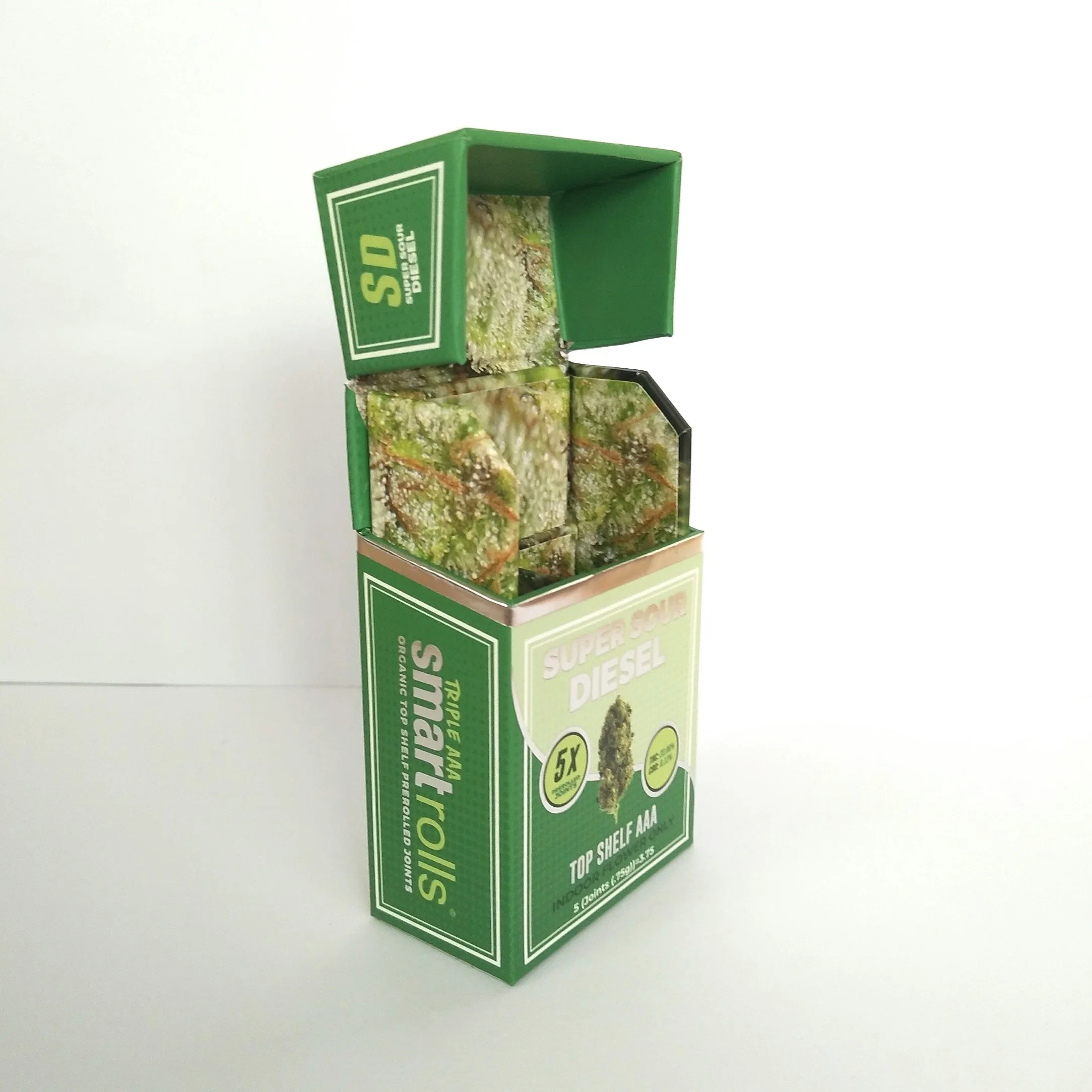 Embalagem durável personalizada caixa impressa produto caixa personalizada de cigarros
