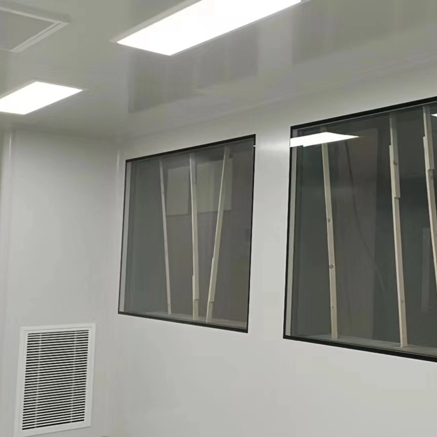 High-Strength Aluminum Glasse Cleanroom Window for Pharmaceutical Laboratory with ISO9001