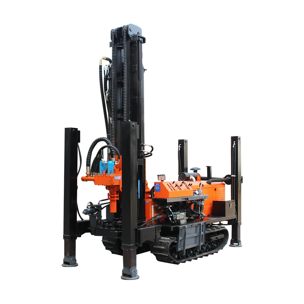 Crawler Mounted Pneumatic Water Well Drilling Rig / Water Well Drilling Machine