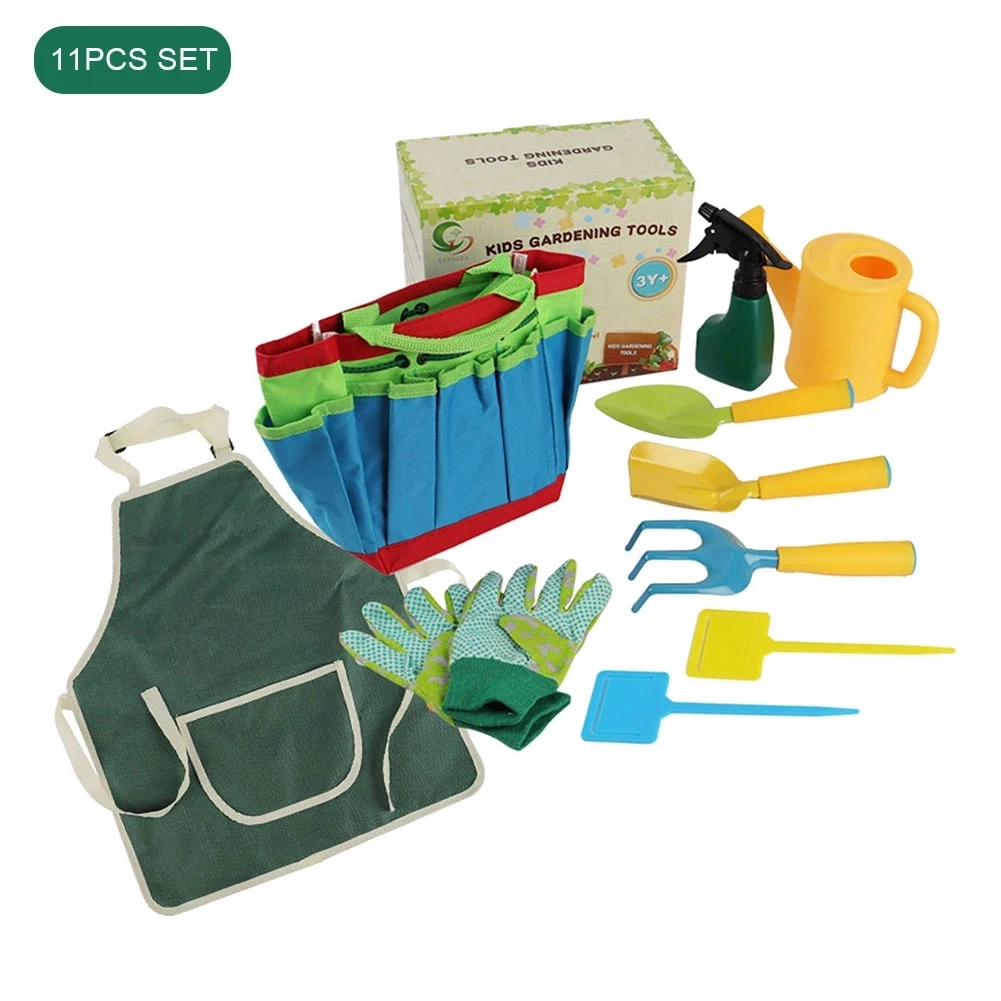 Conjuntos de herramientas de jardinería para niños Kit de herramientas de jardín de niños de la pala paleta bolso de mano Herramienta Jardín juguetes excavar la arena de jugar juegos de herramientas de jardinería Toolskids niños Gard