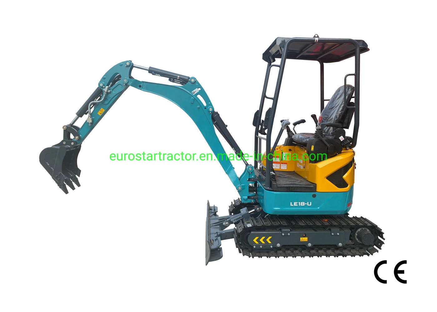 Escavadora de motor de retroescavadora com Escavadora de motores Euro 5 CE Ex1800K/Y Mini Escavadora de terra Deisel para tractores de rastos hidráulicos de pequena dimensão para Construção