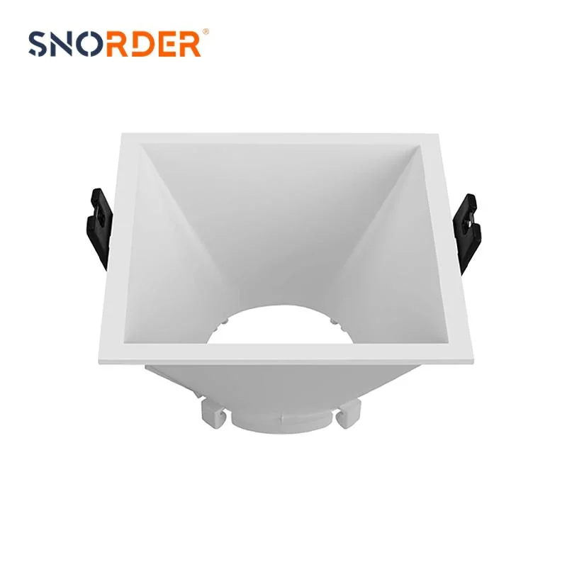 Zn78 LED White Modern Downlight Housing Wholesale Recessed Square Fittings