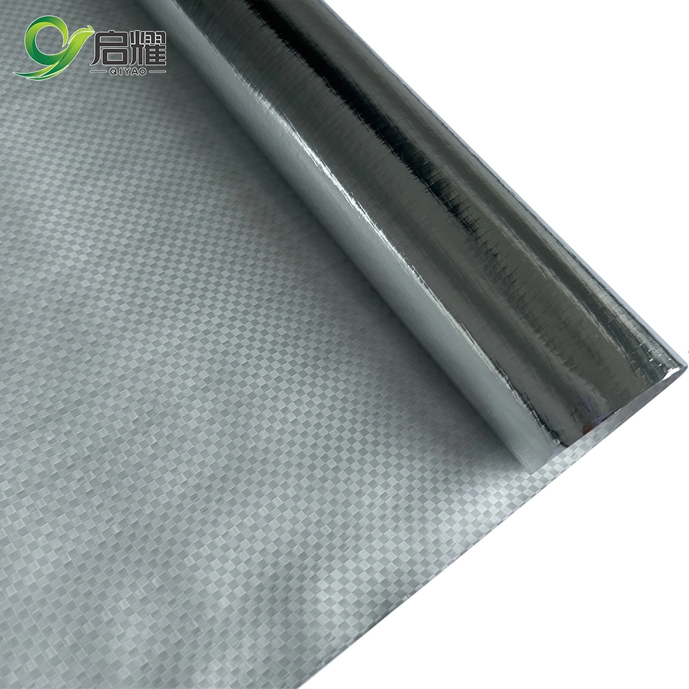 Reflective Aluminum Foil Thermal Insulation Foil Faced Woven Fabric Material