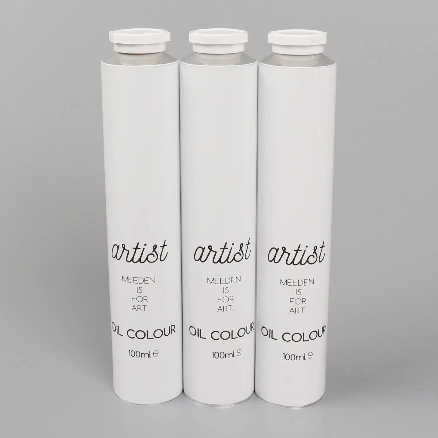 Collapsible Aluminum Tube Watercolor Oil Paints Packaging Aluminum Round Tube