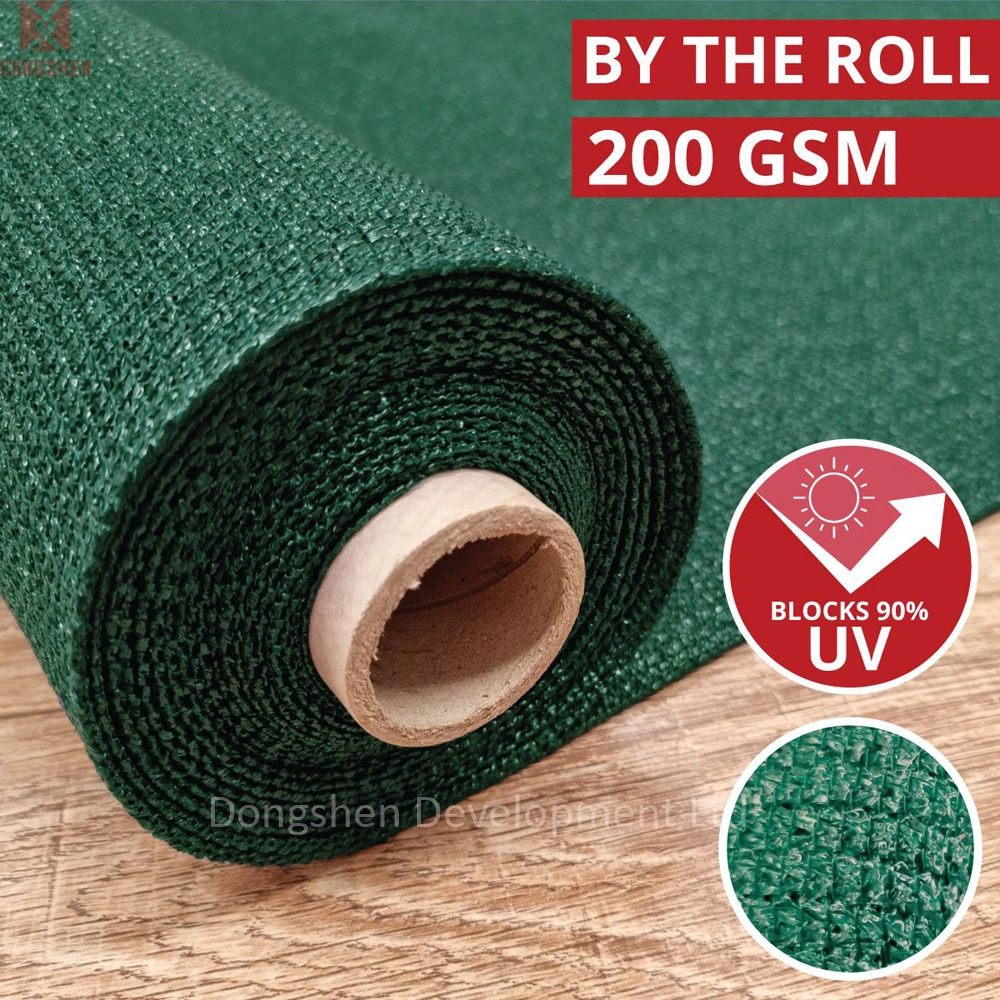 Tissu d'ombrage en HDPE avec protection UV pour l'extérieur, l'agriculture, le jardinage, tricoté pour protéger contre la grêle et le vent.