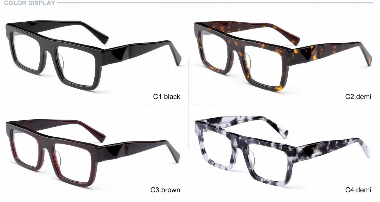 Acetate Frame with Color Painting Outside Optical Glass High quality/High cost performance  Optical Glasses