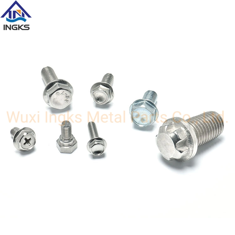 A2 A4 Stainless Steel DIN 6921 Full Thread Serrated Head Hex Flange Bolt