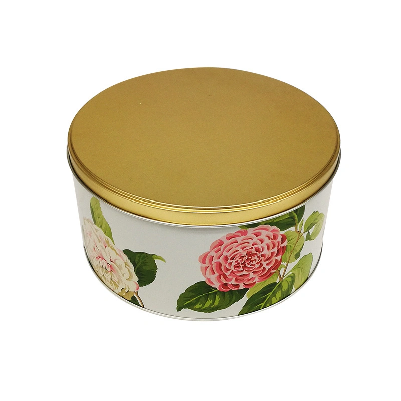 2022 Round Storage Box Gift Packaging Tin Box Dongguan Factory Juego de hojalata al por mayor Caja de Tin grande