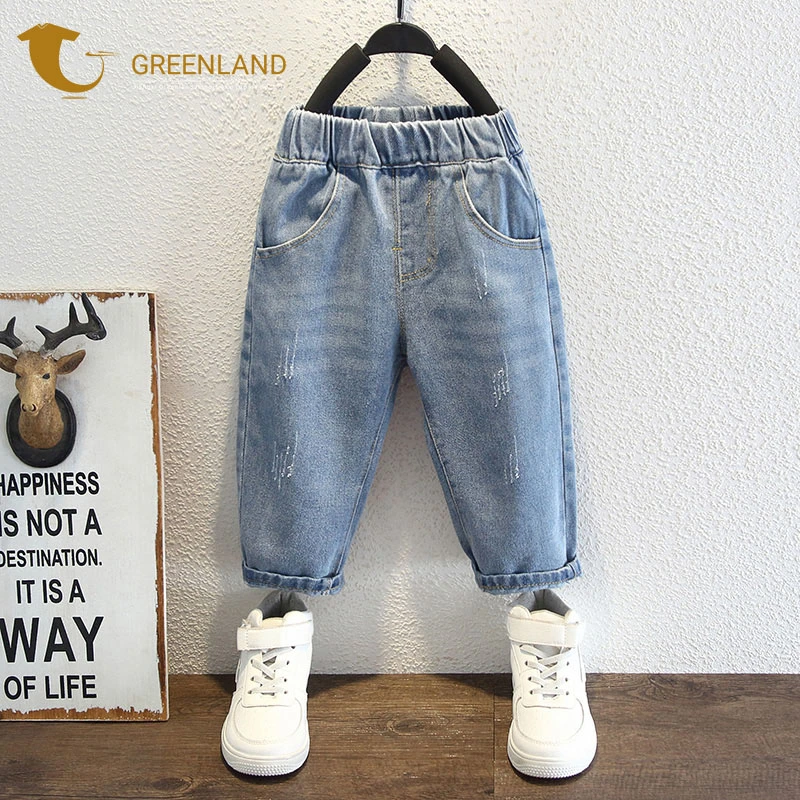 High Quality Customization Kids Denim Pants Wholesale Loose Casual Children's Jeans Pants