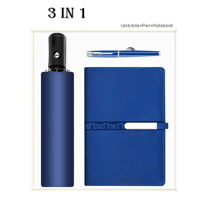 Diary Pen Umbrella Promotional Business Souvenir 3in1 Corporate Gift Set