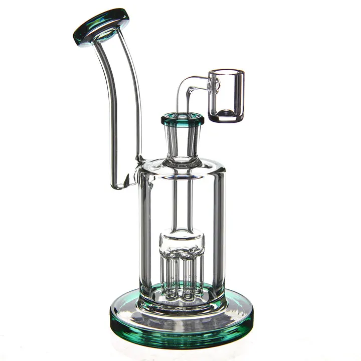 Arbre tordu le cou Mini Perc DAB Rig Eg en verre Collection Heady tube droit de la tête de douche en verre Perc Pipe vaporisateur