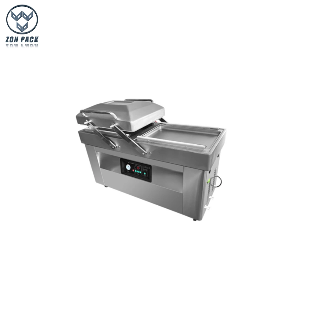 Two-Chamber Vacuum Packing Machine for Seafood Meat Fish Pork Vacuum Sealer Machine