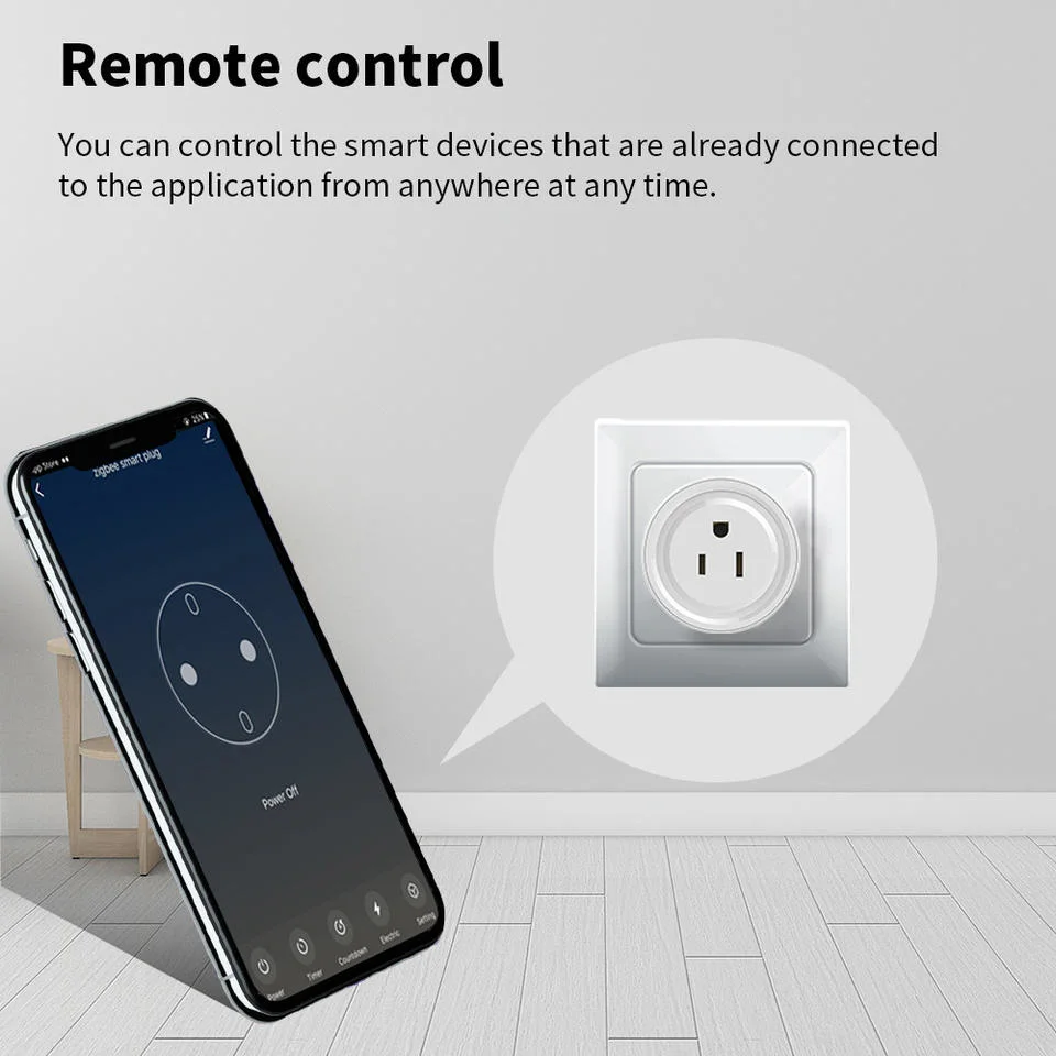 Alexa Voice Remote Control Energy Monitoring Socket CE Certificate RGB Colors Mini Smart Plug