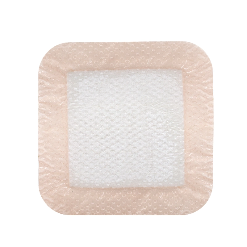 Practical and Durable Sterile Gentle Absorbent Bordered Transparent Silicone Foam Dressing