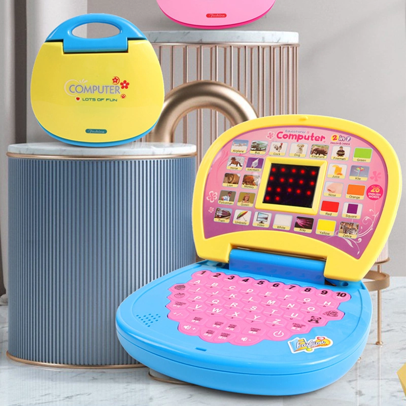 Jouets lumineux à LED pour enfants, machine colorée pour enfants, tablette d'apprentissage intéressante pour enfants, ordinateur d'apprentissage créatif avec musique pour enfants.