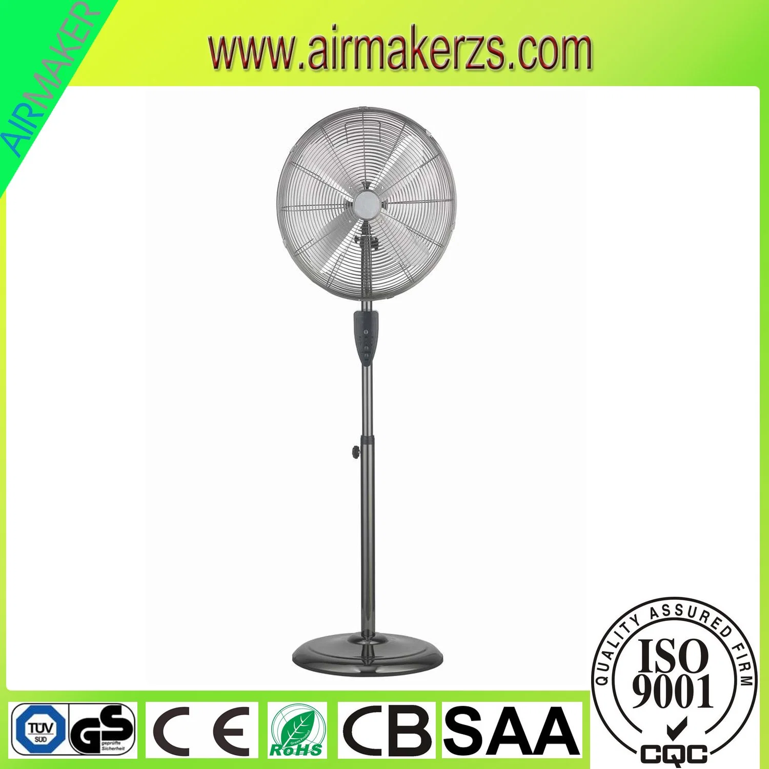 16inch Powerful Oscillating Adjustable Stand Fan/Electric Fan/Industrial Fan/Ventilateur with CE/SAA/GS