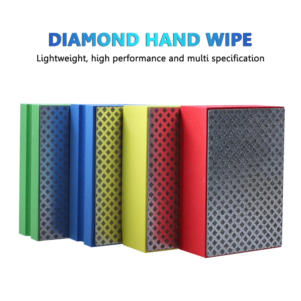 Diamond Hand Pads Polishing Tool Professional Abrasive Pad Glass Quartz Concrete Kitchen Mildew Cleaning Sanding Block