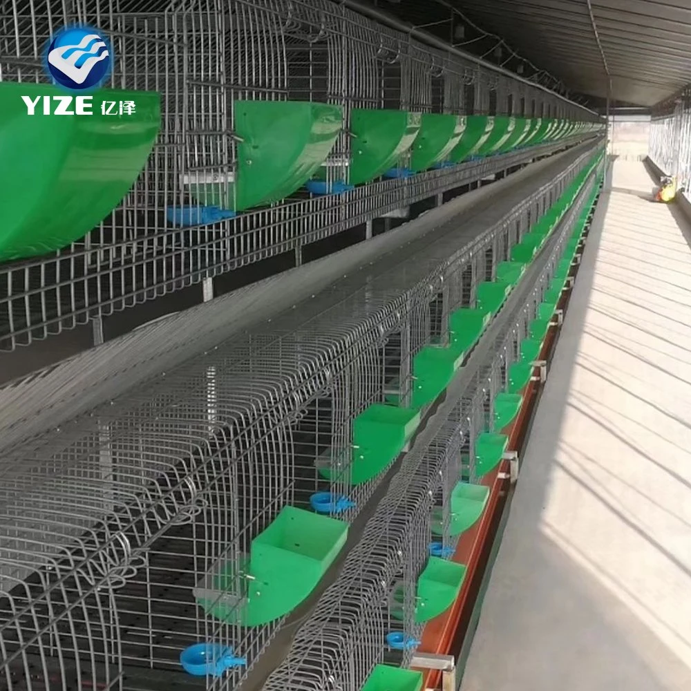 4 Tier 24 Tür Rabbit Cage zum Verkauf kommerzielles Kaninchen Käfig