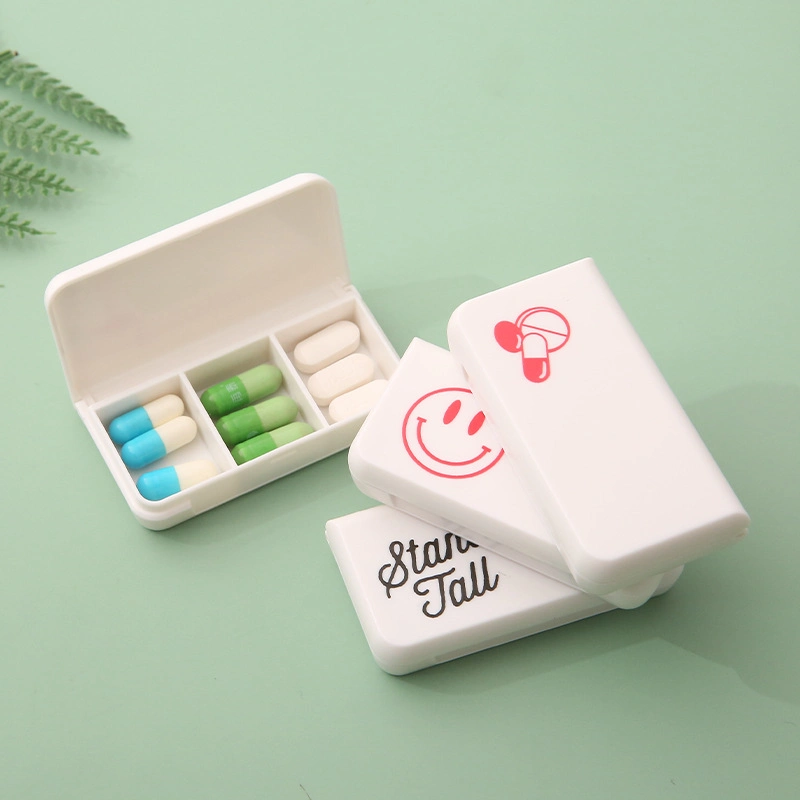 Mini Organizer Case 3 Grids Pill Box