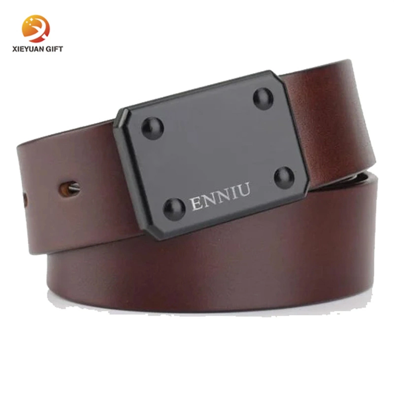 Original Factory High quality/High cost performance  Training Outdoor Sports Belt Black Brown Custom Genuine Leather Belts for Men Belt Buckle Casual Belt