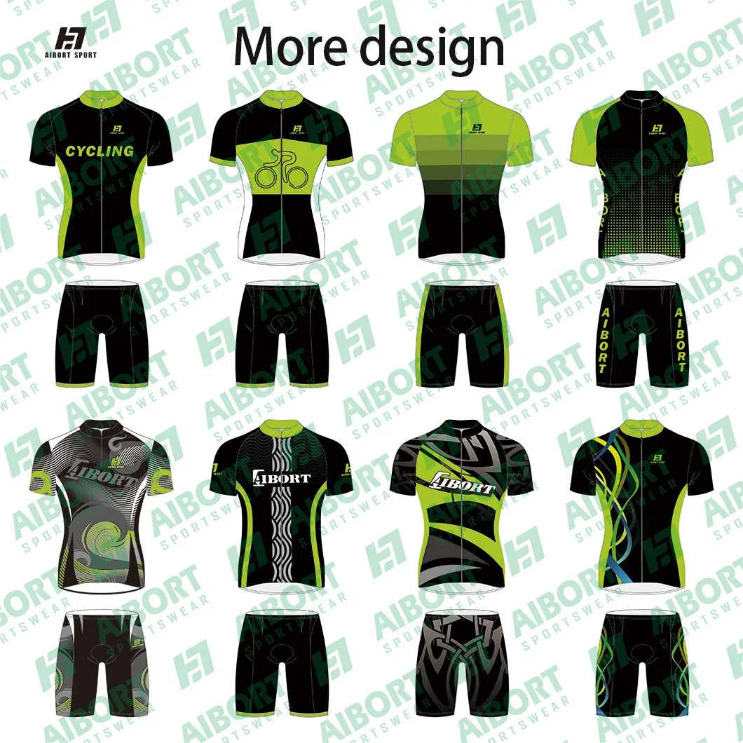 Aibort New Customize High quality/High cost performance  OEM Custom Sublimation Printing Bicycle Shirt Jersey Cycling Wear