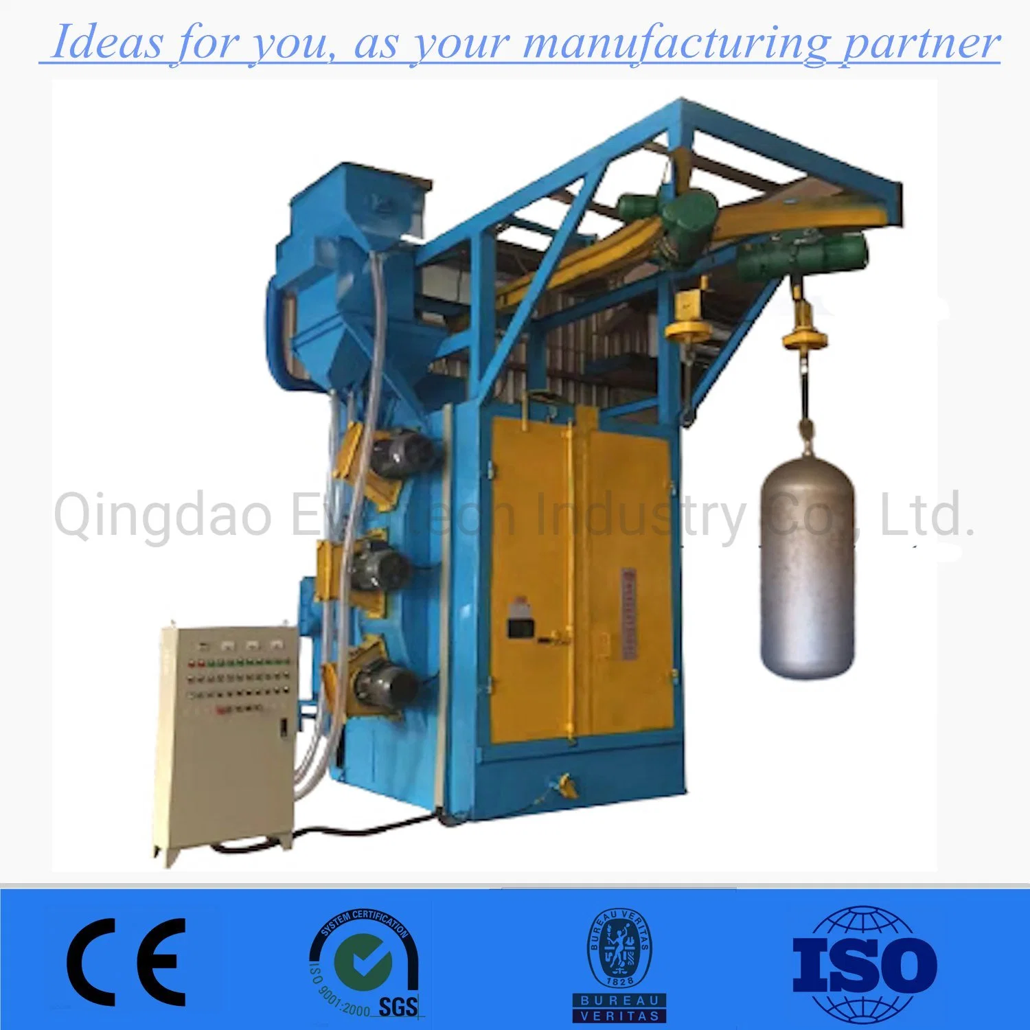 CE Approved Hook Hanger Type Shot Blasting Machinery